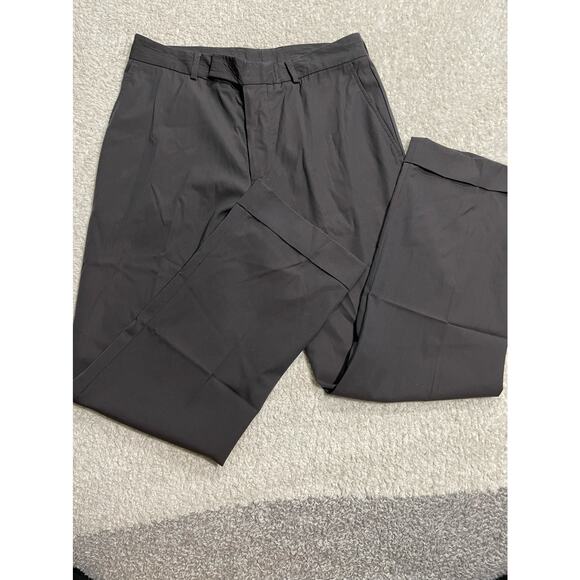 Hugo Hugo Boss Men's Size 32 x 30 Wool blend Straight Cut Leg Dress Pants Black - Picture 7 of 11